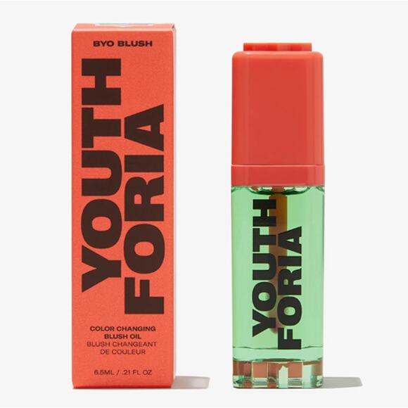 Youthforia BYO Color Changing Blush Oil chemical pH reaction New in box - Picture 1 of 3